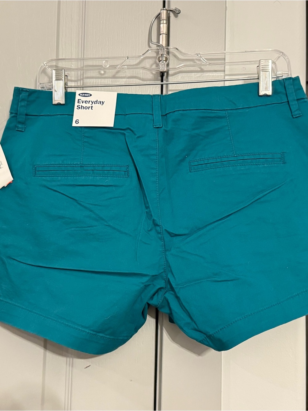 Old Navy Teal Chino Bermuda Shorts - Picture 2 of 3